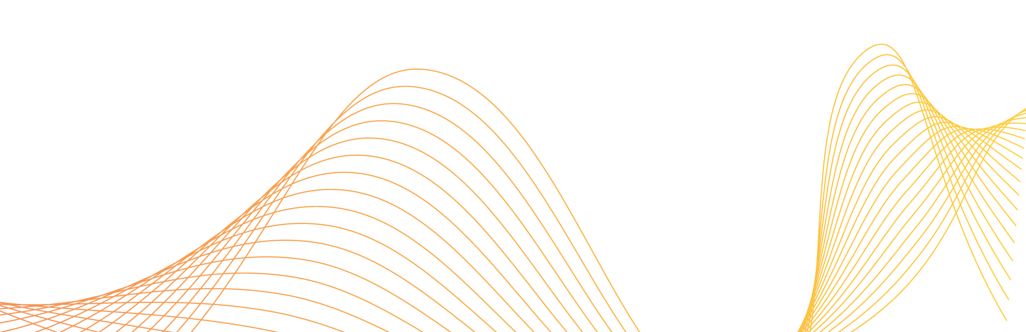 Curved orange and yellow lines form abstract wave patterns on a white background, creating a sense of movement and flow—perfect for enhancing the visual appeal of a landing page or boosting conversion rates in PPC campaigns.