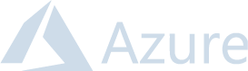 Microsoft Azure logo with a stylized triangular icon on the left and the word “Azure” in light blue text on the right.